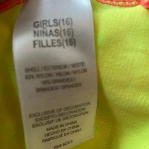Breaking waves girls swimsuit sz 16
